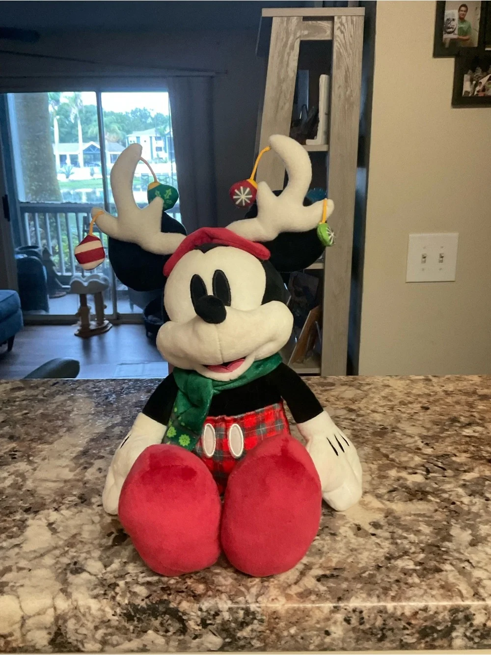 Disney Mickey Mouse Holiday Plush - Red, Green, Black, White